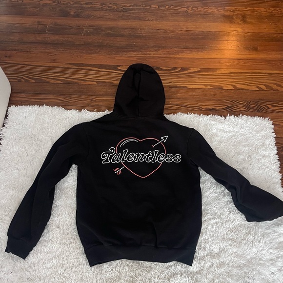Black Talentless Valentine’s Day Hoodie - Picture 2 of 3